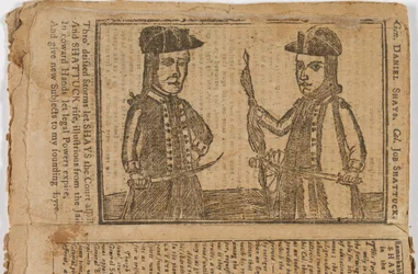 Unbekannter Künstler - Daniel Shays und Job Shattuck